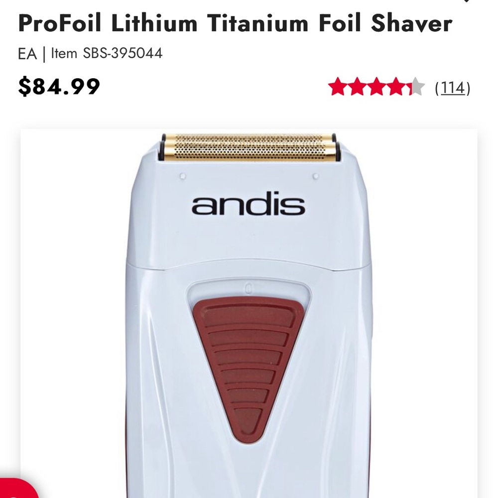 Andis Profoil lithiumTitanium foil shaver